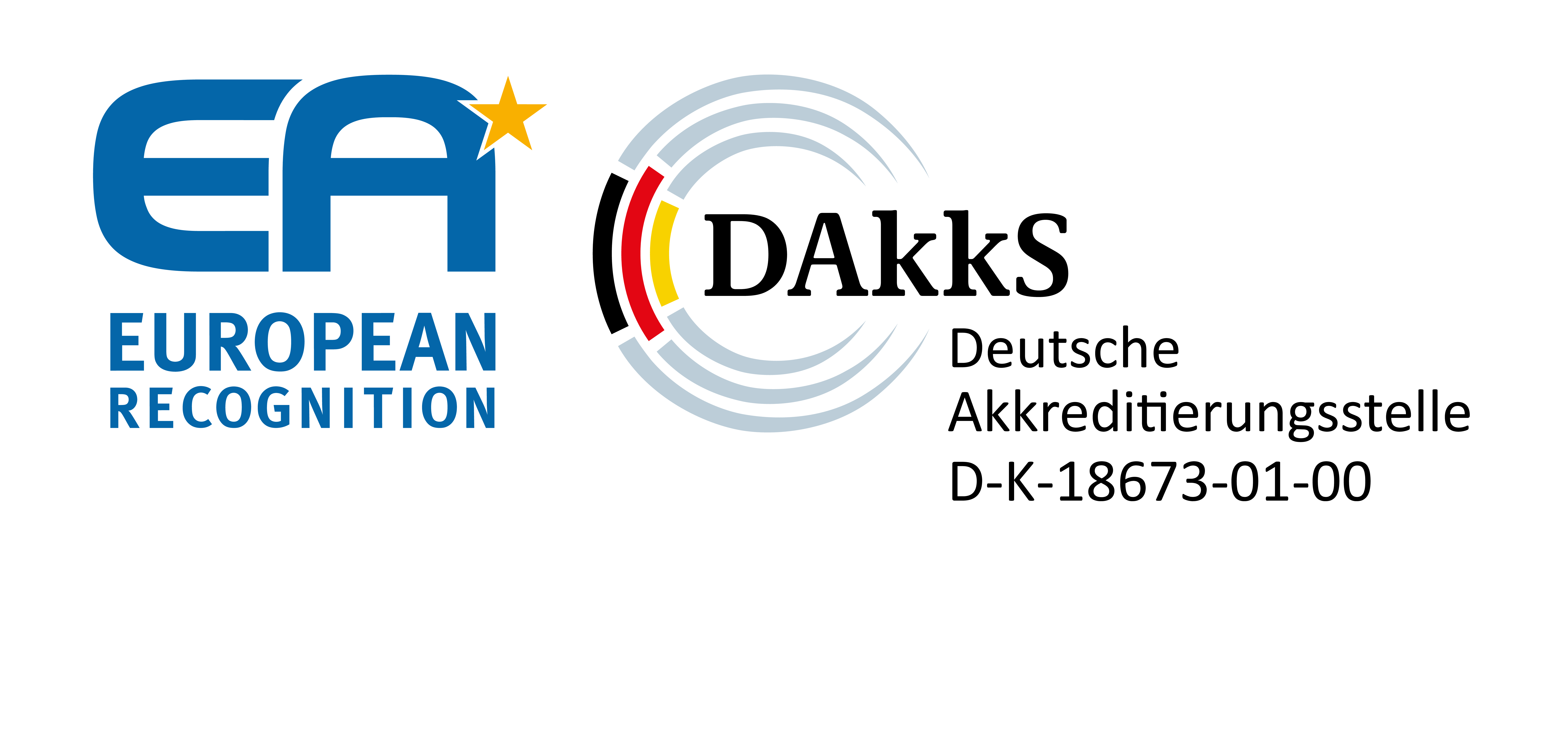 MLA-Zeichen von EA und DAkkS